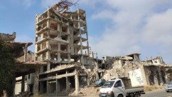 Damasco, daños provocados por los bombardeos durante la guerra