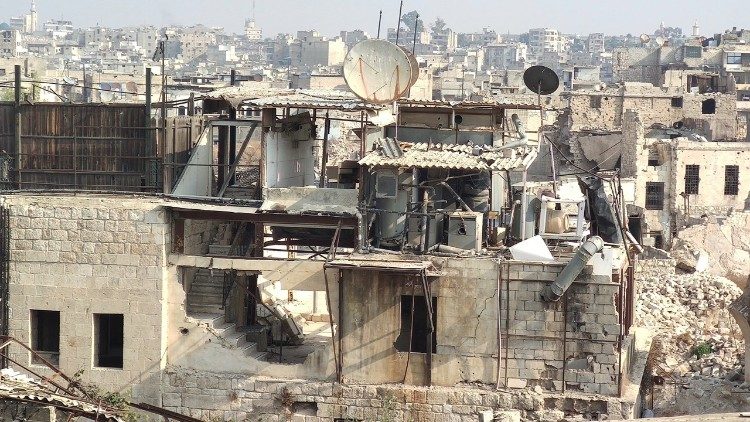 Le centre historique d'Alep, patrimoine de l'humanité, détruit par la guerre