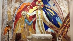 Il mosaico nella Nunziatura Apostolica di Damasco, realizzato da padre Marko Ivan Rupnik