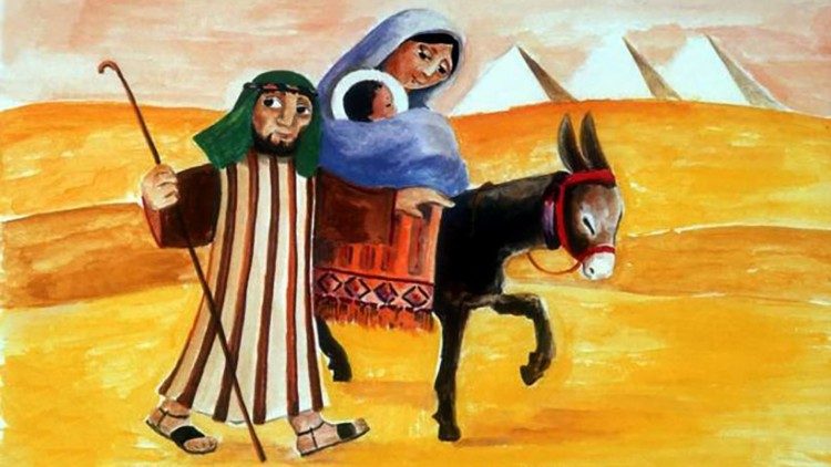 Illustration de la Bible pour enfants publiée par l'Aide à l'Église en détresse (ACS). 