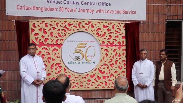 Caritas Bangladesh on Nov. 12 launched the logo and theme song for its year-long golden Jubilee celebrations. 