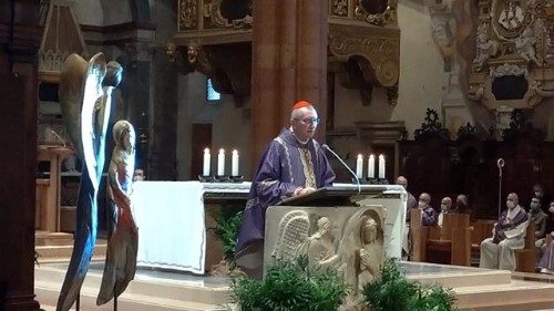 Cardinal Pietro Parolin celebrating the concluding Mass for the Festival of the Social Doctrine of the Church in Verona, 28.11.2021.   