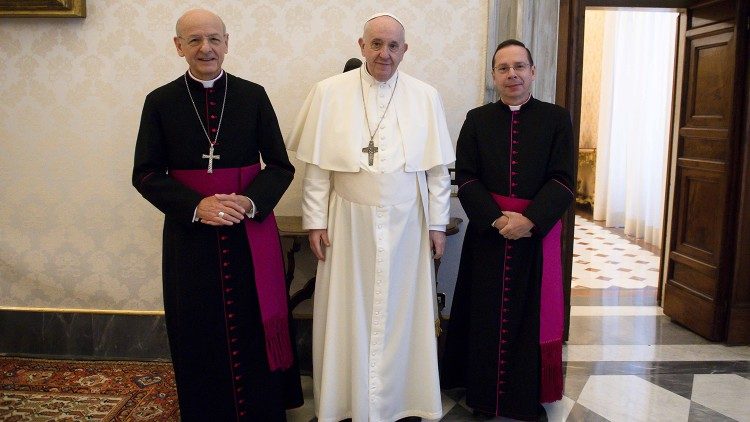 El Papa, con los responsables del Opus Dei