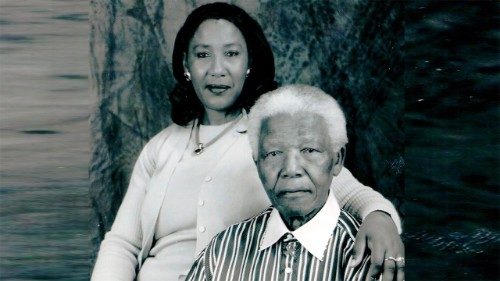 Nelson Mandela com sua filha Makawize