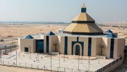 Cathédrale Notre-Dame d'Arabie à Awali, à Bahreïn, inaugurée en décembre 2021, plus grande église catholique de la péninsule arabique. 