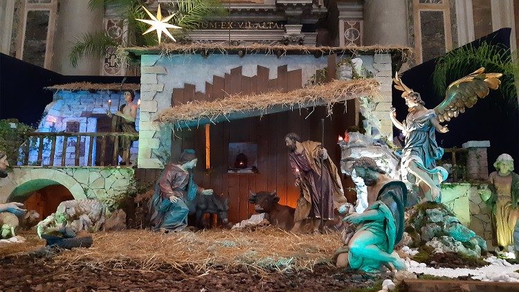 Nativity Scene in the chapel of St Clement VIII in St Peter's Basilica