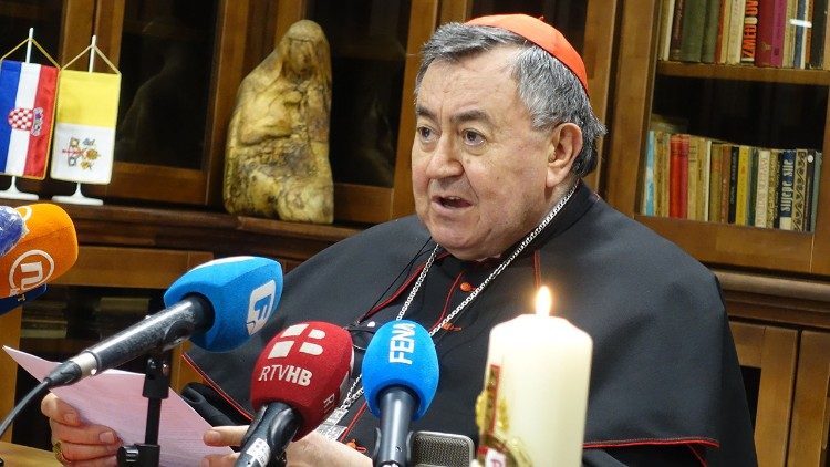 Predsjednik BK BiH vrhbosanski nadbiskup metropolita kardinal Vinko Puljić. 