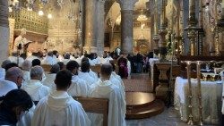 Basilica del Santo Sepolcro, Gerusalemme - Veglia di Pasqua 2021" (B.Guarrera)