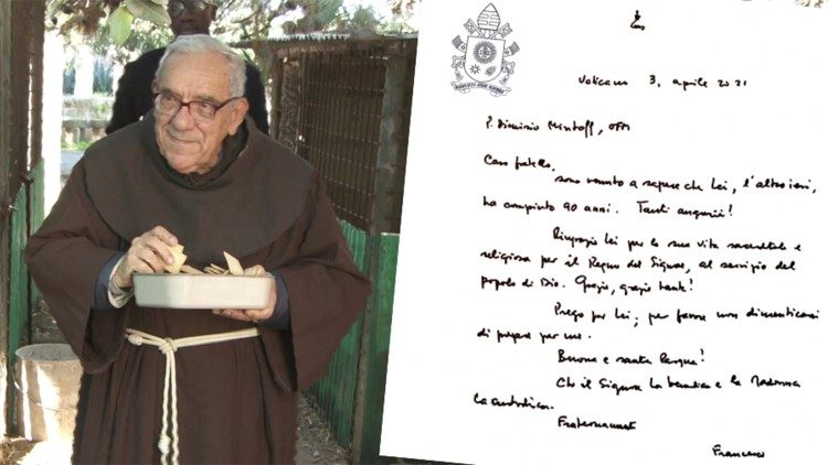 Fr Dyonisius Mintoff OFM and Pope Francis' Birthday Wishes