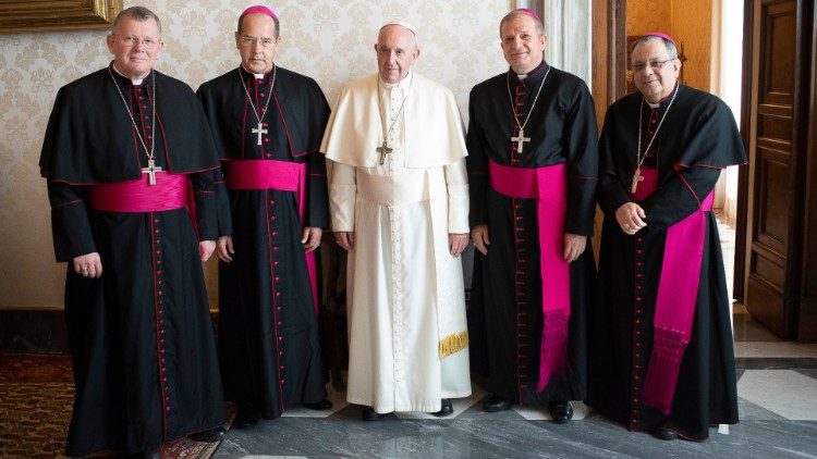 Папа с епископами Бразилии (2019 г.)