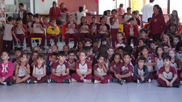 Children at Padre Viana Catholic school in Brejo Santo, Ceará state, Brazil. 