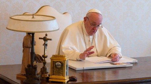 2021.04.22 Foto del videomessaggio di Papa Francesco in occasione della giornata mondiale della terra