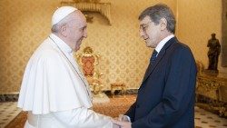 Papst Franziskus empfing David Sassoli am 26.06.2021 im Vatikan