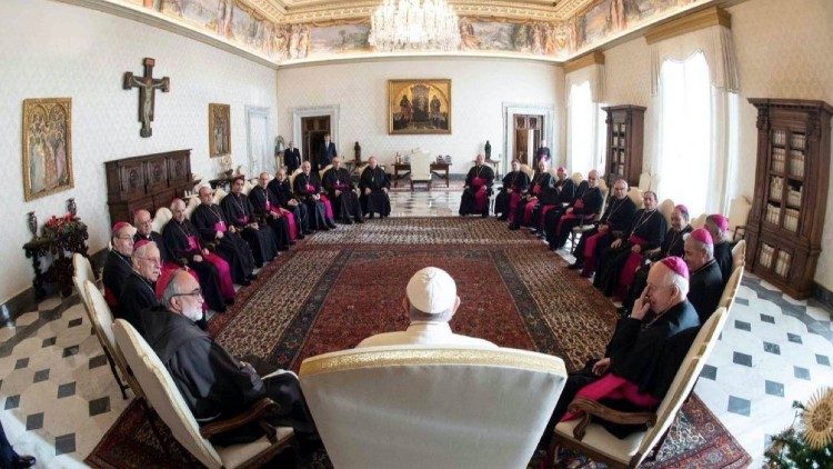 A második spanyol püspök-csoport múlt pénteki találkozása a Szentatyával 