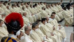 Une image de la messe pour la vie consacrée le 2 février 2022. 