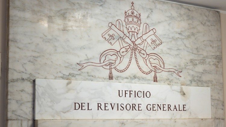 The marble sign over the entrance to the Office of the Auditor General