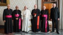 Members of the CELAM Presidency with Pope Francis
