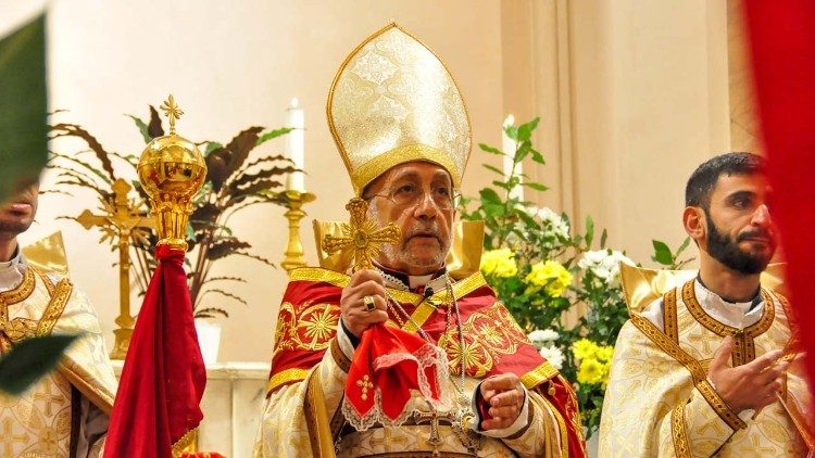 2022.02.22 Ordinazione sudiaconale chiesa armeno cattolica S Biagio Roma  - Patriarca Minassian