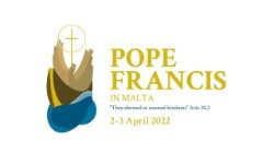 2022.02.25 Il logo e il motto del viaggio apostolico di Papa Francesco a Malta (2-3 aprile)