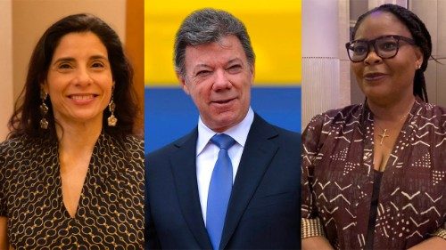 Leah Pisar, Juan Manuel Santos y Leymah Gbowee han contribuido a vivir los valores de la Fraternidad Humana.