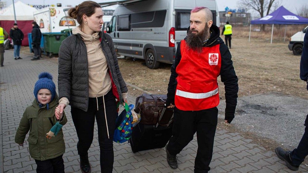 Poľská charita pomáhajúca utečencom Ukrajiny (5. marca 2022)