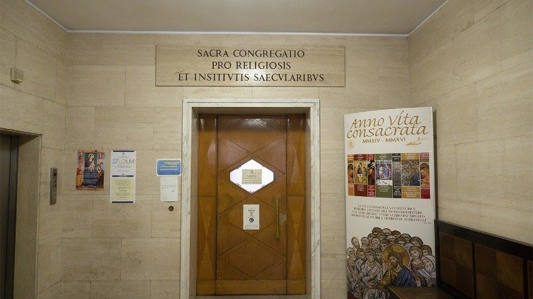 The entrance to the Dicastery for Consecrated Life