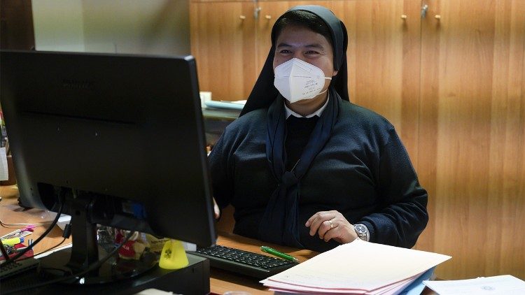 A woman religious working in the Dicastery