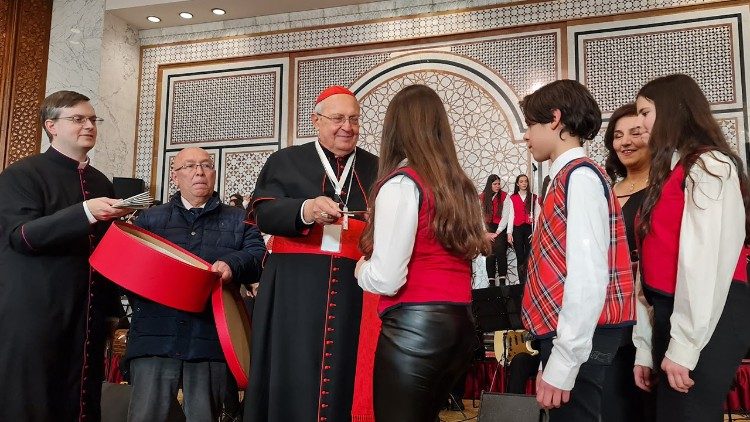 Le cardinal Leonardo Sandri à la conférence internationale "Église, maison de charité - Synodalité et coordination" qui s'est achevée jeudi 17 mars à Damas. 