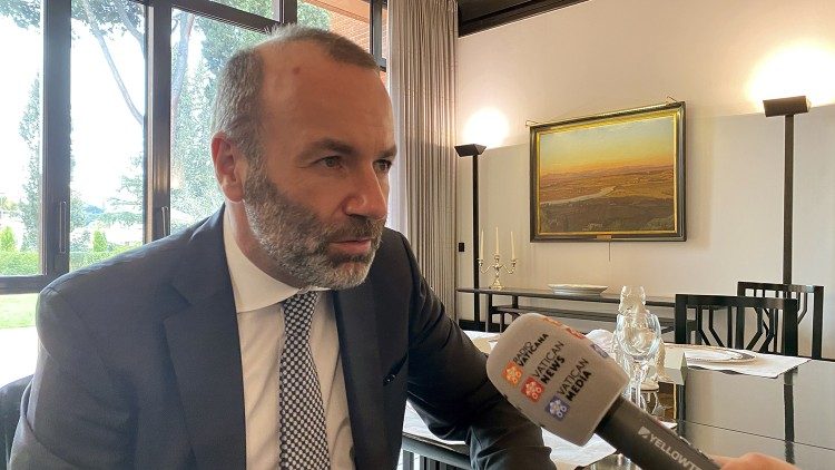 President Manfred Weber on Vatican Radio on the occasion of his visit to the Vatican in 2022