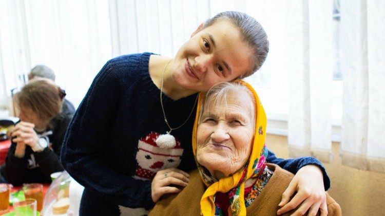 Katia, a Ukrainian member of the St. Egidio Community, promises to keep helping people in Kyiv