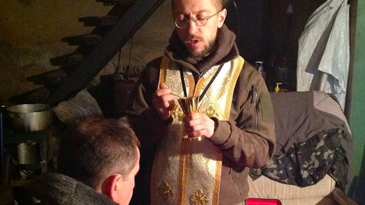 Fr. Andriy Zelinskyy SJ, Military chaplain of the Ukrainian Army