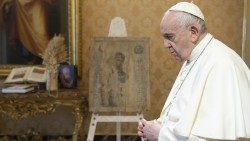 Icona Madonna Odigitria donata a Giovanni Paolo II a Leopoli nel 2001