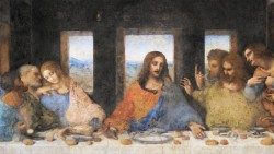 Leonardo da Vinci, Última Cena (detalle), 1495-1498, Cenáculo en Santa Maria delle Grazie, Milán