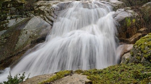 Una delle cascate presenti all'interno dell'Oasi 