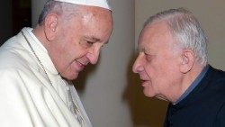 Don Mario Galbiati in un incontro con Papa Francesco