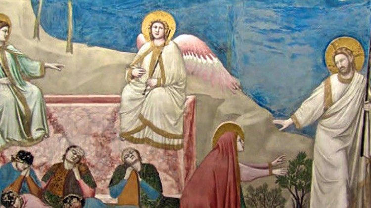 Giotto, Ressurreição e Noli me tangere, 1303-1305, Pádua, Capella dos "Scrovegni"