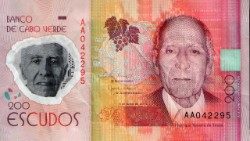 A imagem de Henrique Teixeira de Sousa, numa das notas da moeda caboverdiana. 