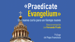 Closeup of the cover of 'Praedicate Evangelium'