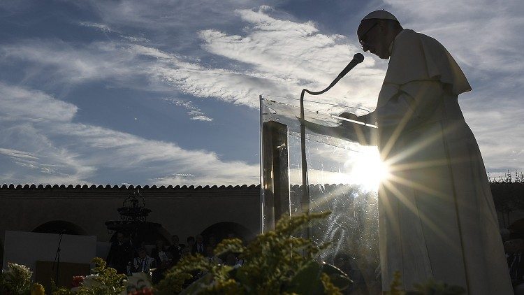 Papst Franziskus in Assisi im Jahr 2016