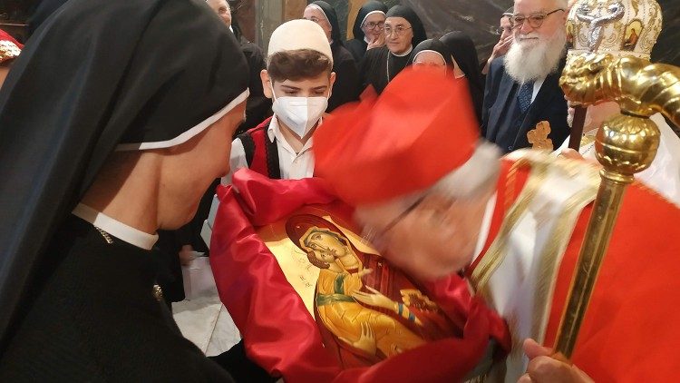 Cardeal Leonardo Sandri na abertura das celebrações do centenário de fundação das monjas basilianas, filhas de Santa Macrina, em 01.05.2022