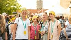 Des jeunes participant au Katholikentag.