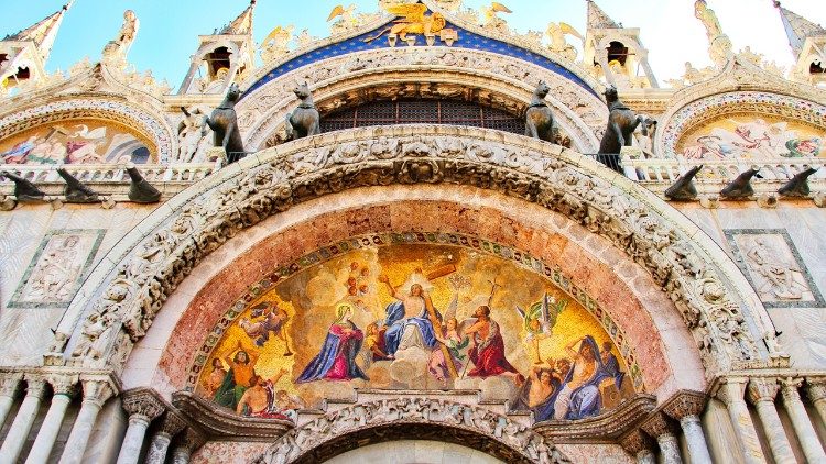 Facade of St. Mark's Basilica in Venice