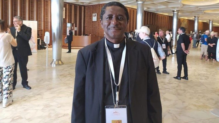 Archbishop Andrew Nkea of Bamenda, Cameroon at the World Meeting of Families 2022
