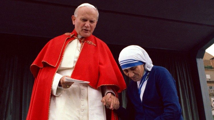 Św. Jan Paweł II i św. Matka Teresa z Kalkuty