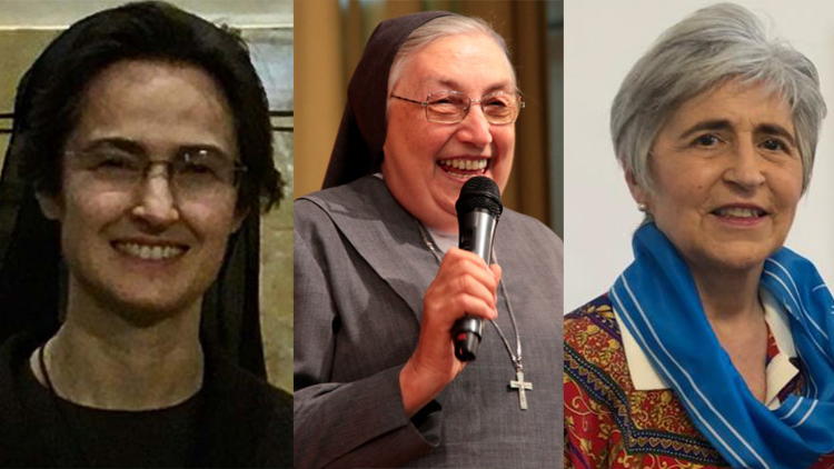 Soeur, Raffaella Petrini, Soeur Yvonne Reungoat, et Maria Lia Zervino.