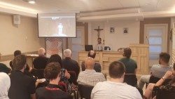 O cardeal Mario Grech participou on-line do evento na Croácia