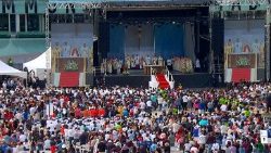 2022.07.26 Santa Messa, Da Edmonton, in Canada, Santa Messa presieduta da Papa Francesco nel “Commonwealth Stadium”