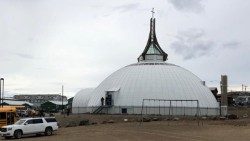 Eine anglikanische Kathedrale in Iqaluit, Kanada