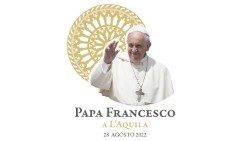 Il logo della visita del Papa a L'Aquila