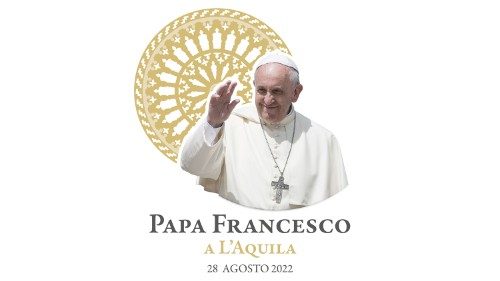 Logotipo de la visita del Papa a L'Aquila